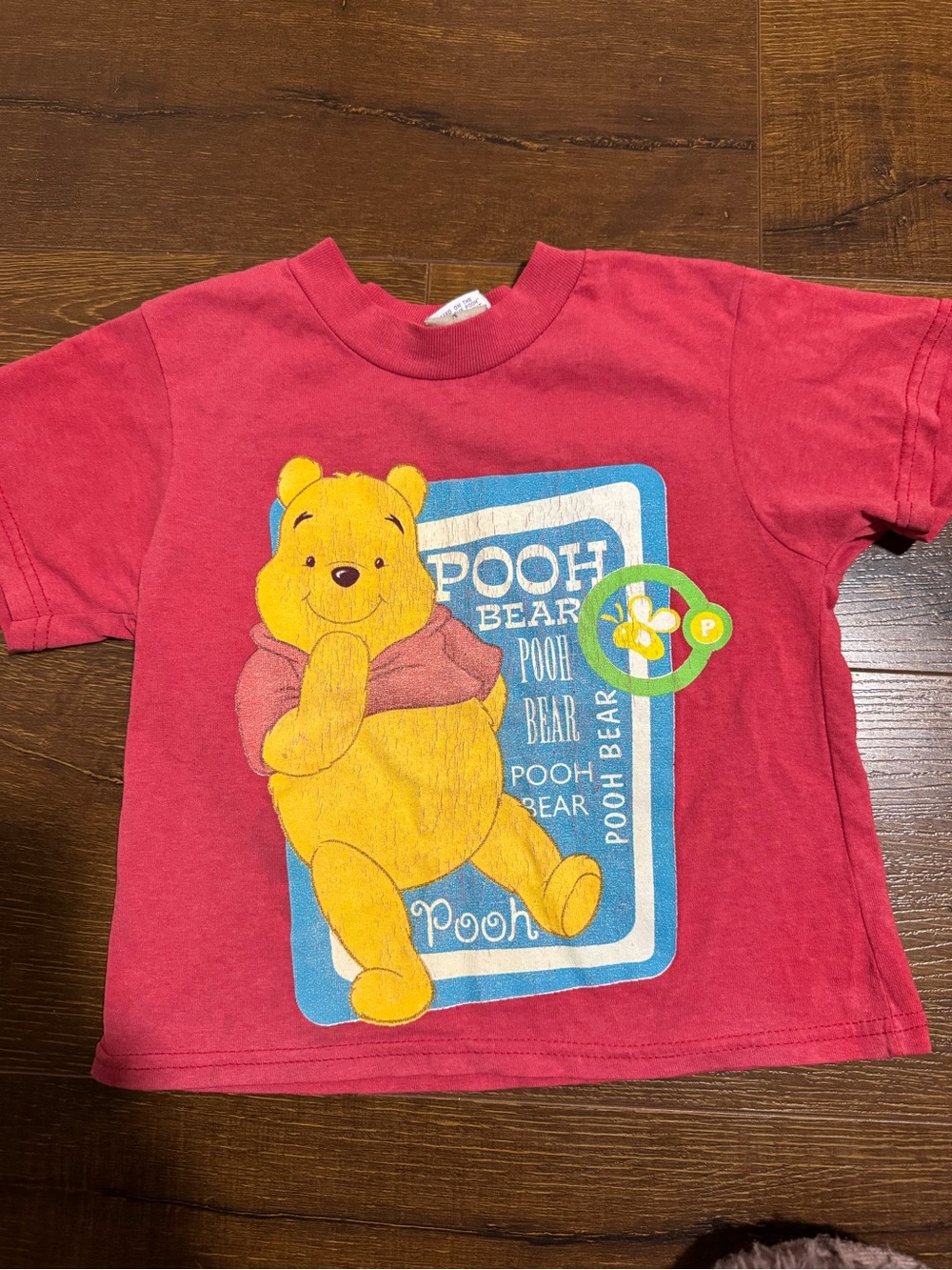 Winnie the Pooh Red Short Sleeve Kids Tee